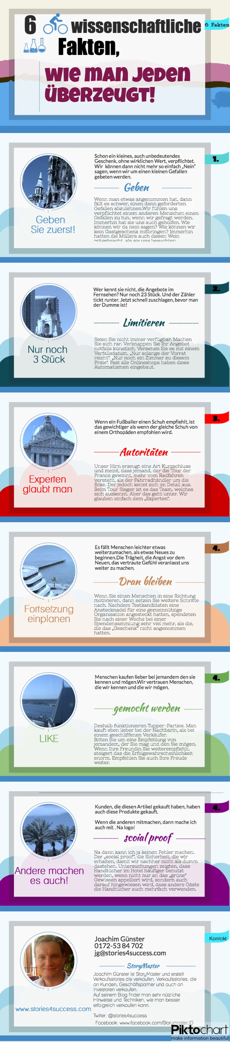 überzeugen: 6-Dinge-Infografik